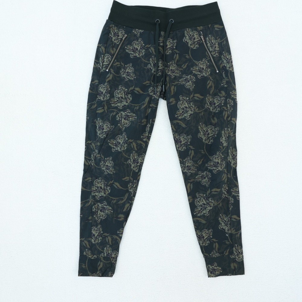 Athleta Trekkie North Jogger Women's 4 Terra Firma Olive Floral‎ Outdoor Pants